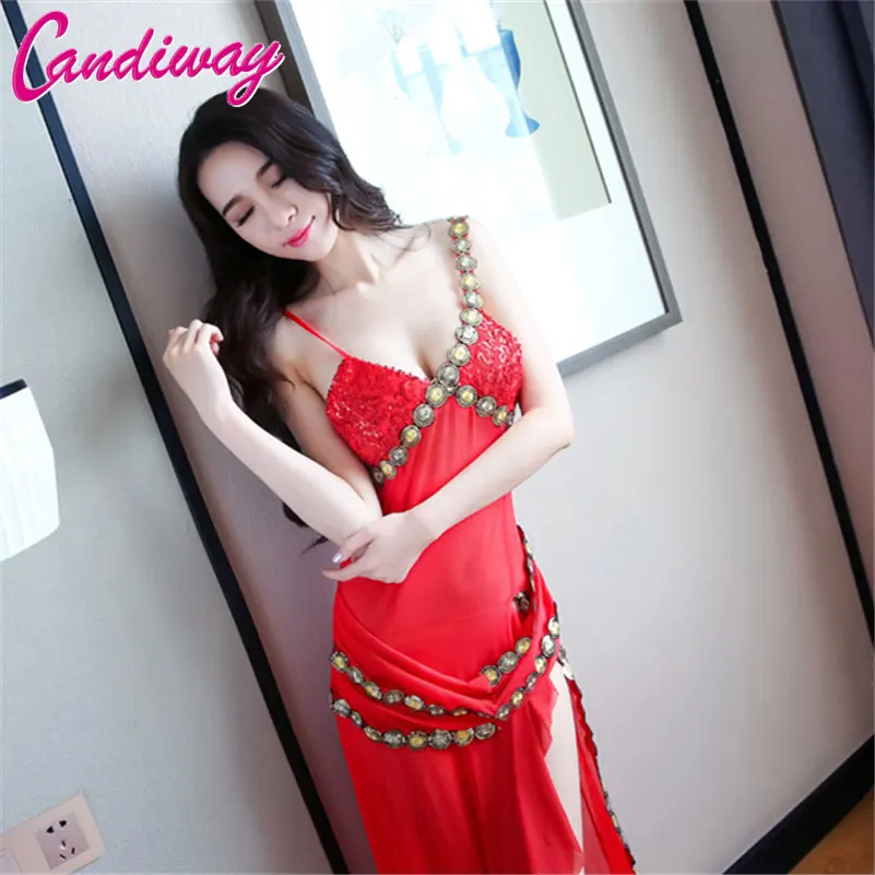 

Latin Dance Costume Chinese cheongsam g-string Backless Hollow Out babydoll underwear erotic lingerie clothes foreplay