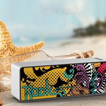 

F2 Wireless Bluetooth Speaker Waterproof Portable Column Subwoofer Stereo 3D Digital Sound Speaker Suitable for Outdoor