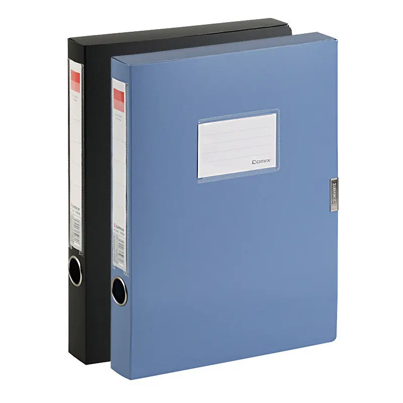 

Comix A1248 File Box Wholesale zhan kou shi A4 File Box Information Finishing Box Office Storage Box Back Width 35