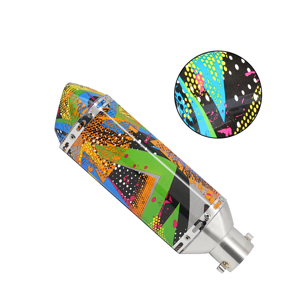 Q 01 Alconstar-универсальный глушитель для мотоцикла 36-51 мм Akrapovic, модифицированный глушитель для выхлопной трубы - Цвет: Q 01