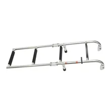 Échelle télescopique pliante en acier inoxydable pour bateau, 4 marches, pour pont marin, plateforme de natation hors bord