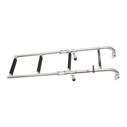Échelle télescopique pliante en acier inoxydable pour bateau, 4 marches, pour pont marin, plateforme de natation hors bord 