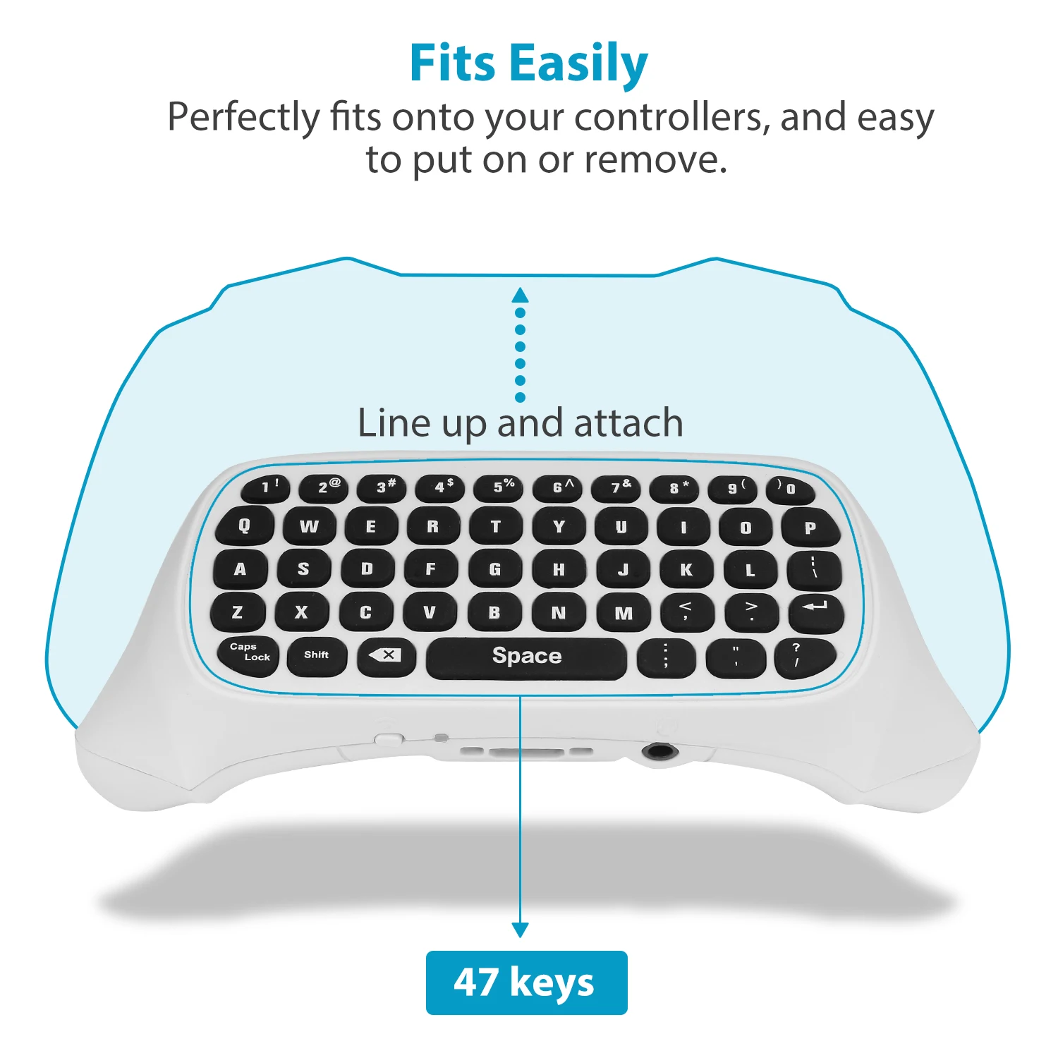 MoKo Xbox One Mini Green Backlight Keyboard,2.4G Receiver Wireless Chatpad Message Game Keyboard Keypad,with Headset and Audio