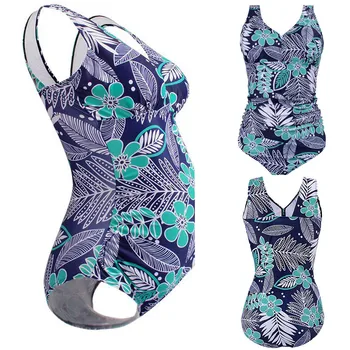 

Women Maternity Pregnant Tankinis Print Floral Bikinis Swimsuit Beachwear Suit Sexy Swimsuit Bikinis Maternity LS 1218