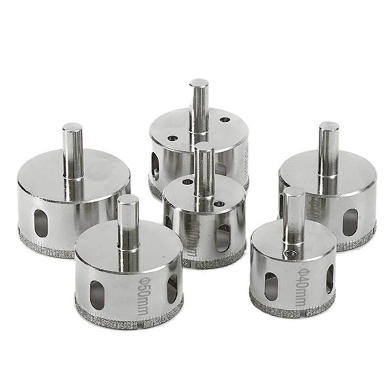 Drill Bits 1PC 3-200mm Tile Drill Bit Diamond Coated Tile Marble Glass Ceramic Hole Saw Power Tools Accessories