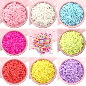 

50g Polymer Hollow Circle Slice Hot Clay Sprinkles for Crafts Making DIY Confetti Slime Filling Accessories Nail Art 5mm