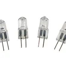 10 шт. галогенные лампы 5 Вт 10 Вт 15 Вт 35WG4 AC12V 20 Вт Тип jc G4 галогенный светильник G4 основа прозрачные галогенные вставленные бусины кристаллическая лампа