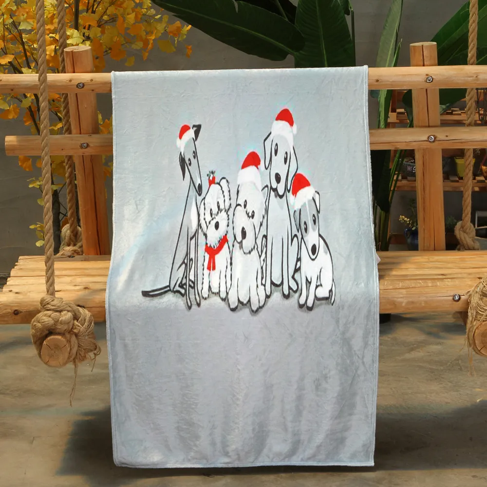 G OUNEED Christmas Blanket Flannel Fabric Sofa Bed Blanket 150x200CM Office Children Towel Portable Car Travel Cover Blanket#45 - Цвет: G