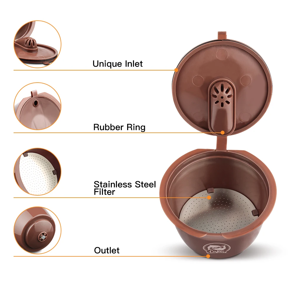 Necafe Dolce Gusto Recarregáveis Crema Café com Tamper
