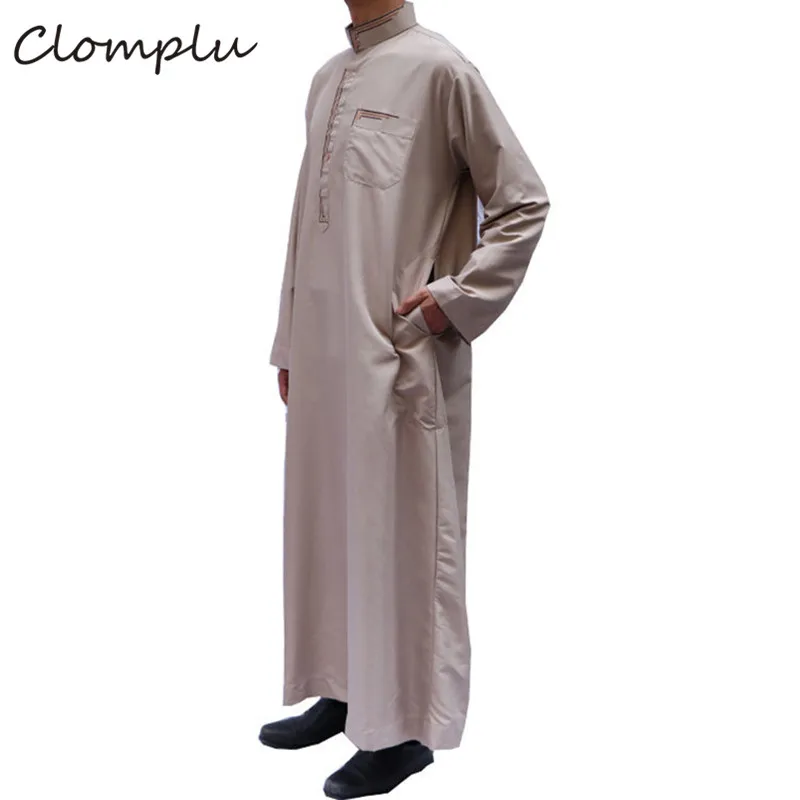 Clomplu 12 шт. jubba tobe мусульманский кафтан абайя мода Саудовской Аравии Арабский исламский мусульманский для мужчин Повседневная Новинка 4 случайных цвета