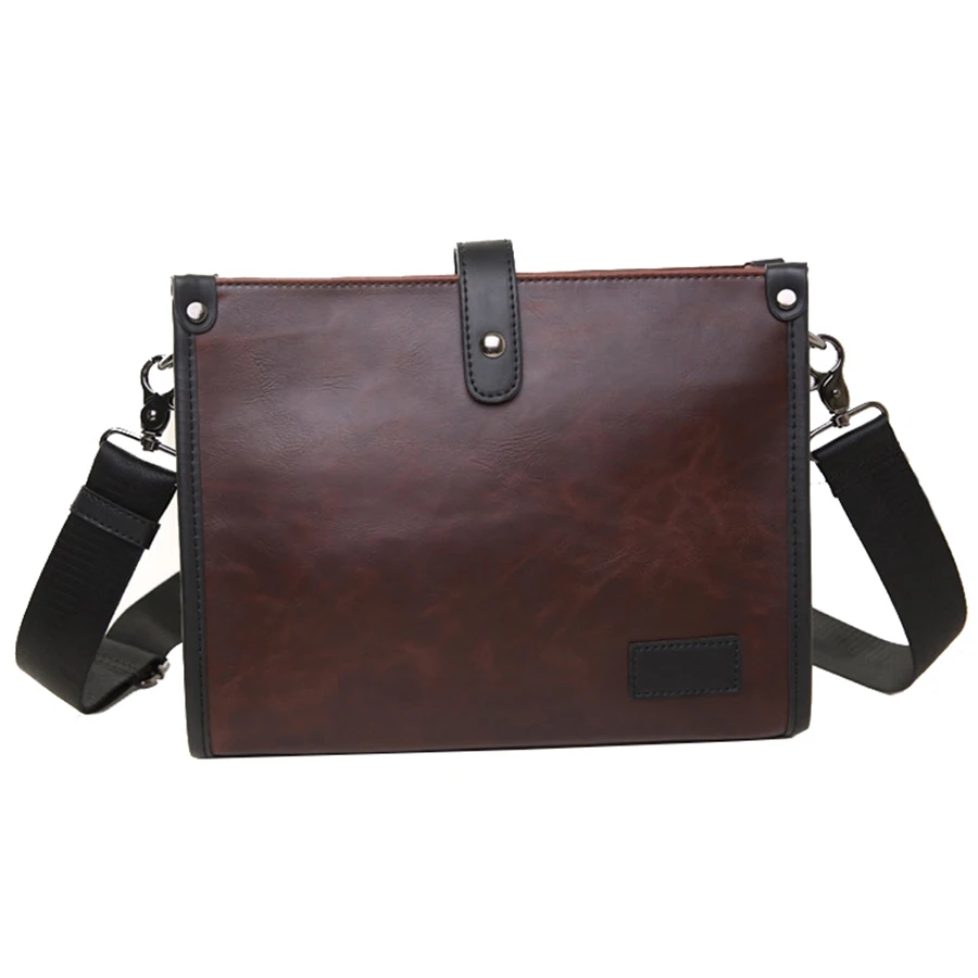New Crazy Horse Leather Men Bags Large Capacity Business Bag's Casual Messenger High Quality Man Personality Shoulder Bag |