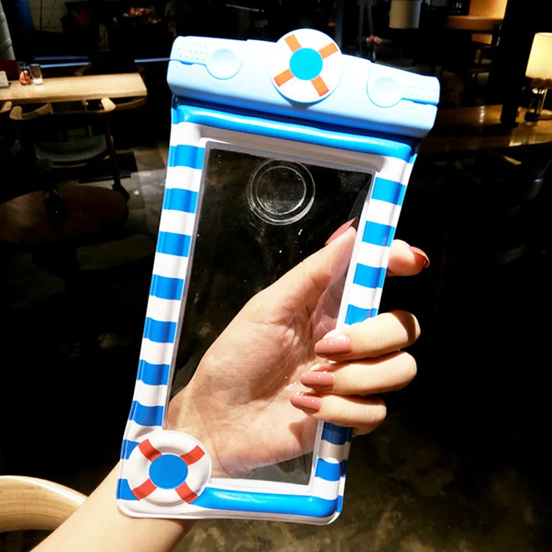 Universal Waterproof Case For iPhone X XS MAX 8 7 6 Plus Samsung Xiaomi Mobile Pouch Bag Cartoon Swimming Water proof Phone Case