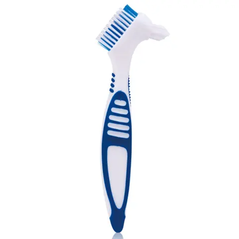 Cleaning Toothbrush Double Brush Head Environmentally Friendly Soft Non-slip Handle Denture Toothbrush