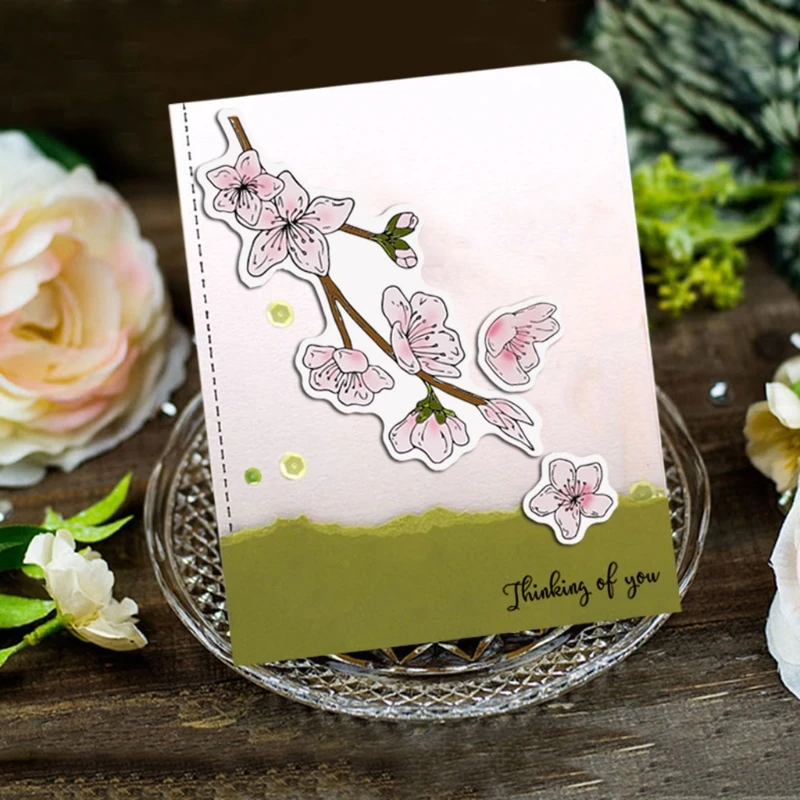 Clear Rubber Stamps for Card Making DIY Crafts
