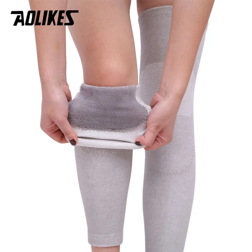 1Pair Long Kneepad Calf Leg Knee Pad Warm Support High Elasticity Relieve Arthritis Sports Outdoor Guard Protect NEW |