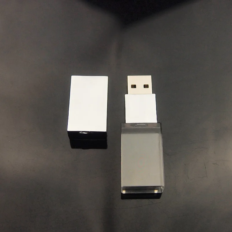 Новый серебристый Хрустальный USB флеш накопитель 2 0 с коробкой Usb карта памяти