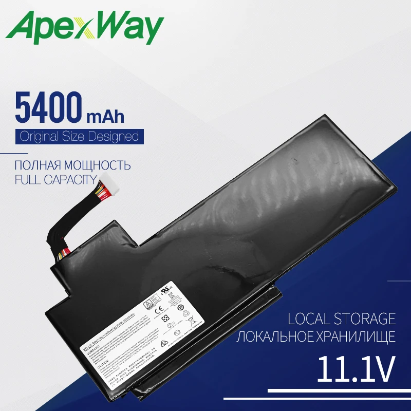 Apexway BTY-L76 ноутбук Батарея для MSI GS70 GS72 MS-1771 MS-1772 MS-1773 MS-1774 для Medion Erazer X7615 X7613 11,1 V 5400 мА-ч