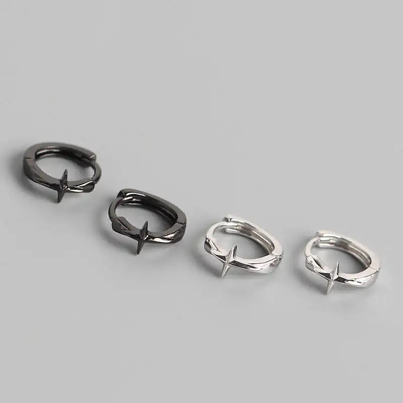 INZATT, настоящее 925 пробы, Silve, молния, серьги-кольца для женщин, модные, вечерние, хорошее ювелирное изделие, минималистичные аксессуары, классический подарок