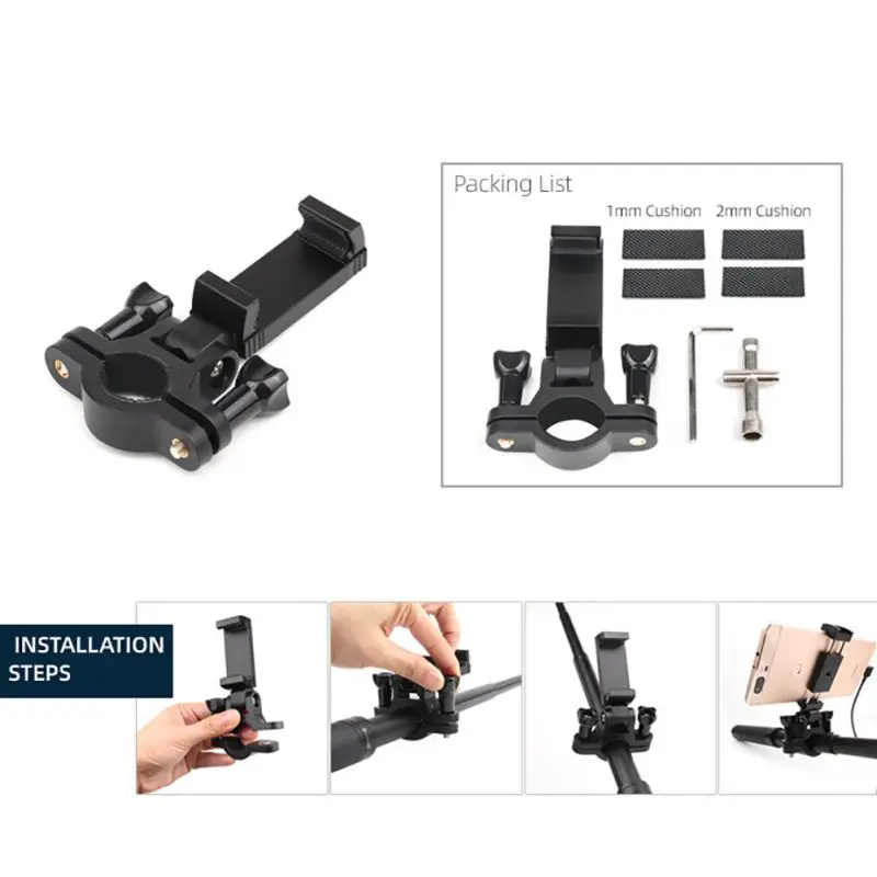 Phone Holder Adjustable Cellphone Extension Rod Clamp Mount Bracket Accessories For OSMO Pocket / Action Handheld Gimbal Camera