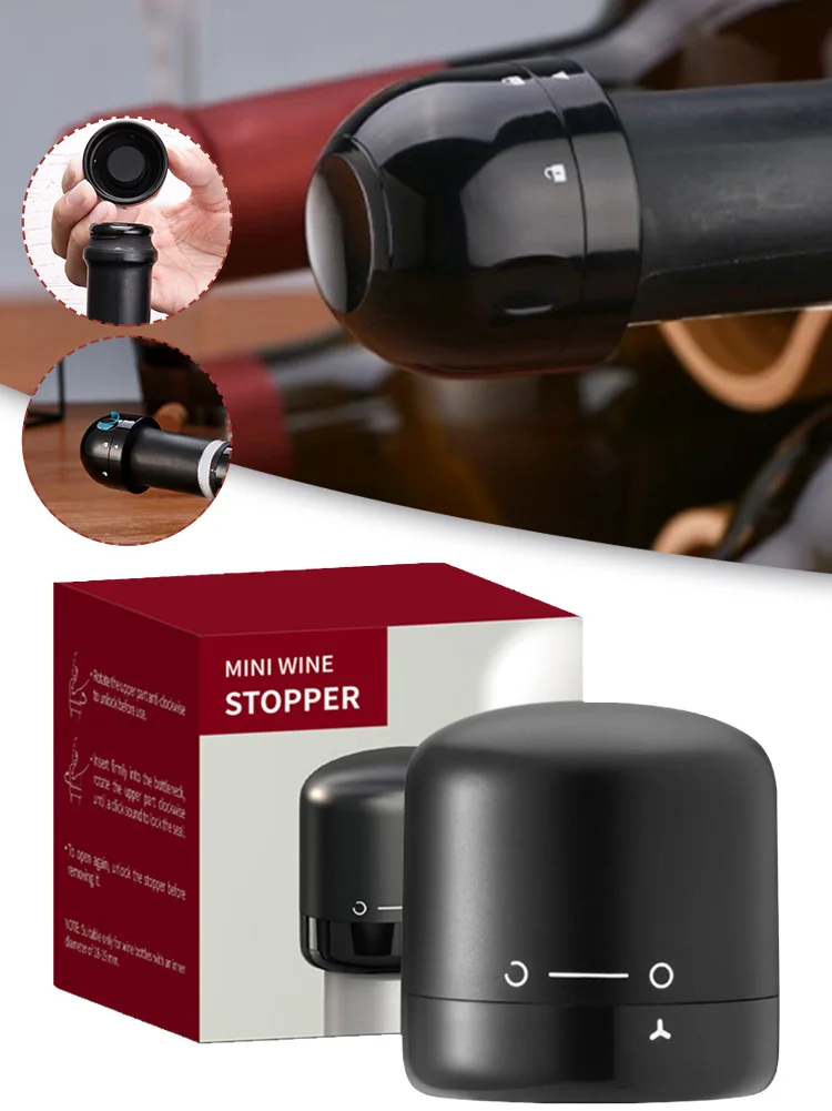 Wine Bottle Stopper Vacuum Sealed Red Wine Champagne Preserver with
