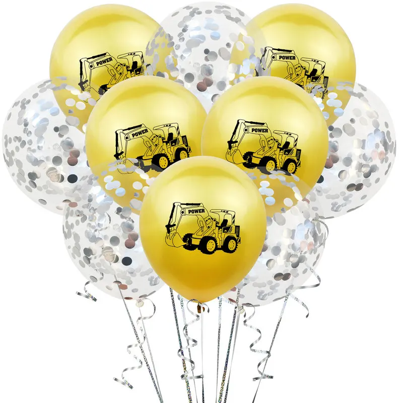 10 шт. вечерние строительные шары для мальчиков на день рождения детский душ