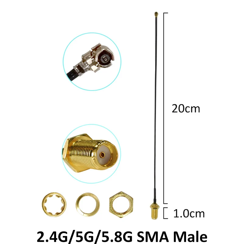 2pcs 2 4GHz 5GHz 5 8Ghz Antenna real 8dBi SMA Male Connector 2 4g 5 8g 3