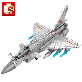 

Sembo Military Aerospace Building Blocks Genuine Authorization-J-10B Helicopters Model Creative Technic MOC Diy Boys Toys
