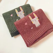 Autumn and winter knitted Children's scarf fashion joker Korean style Cartoon rabbit ring scarf for boy and girl 31