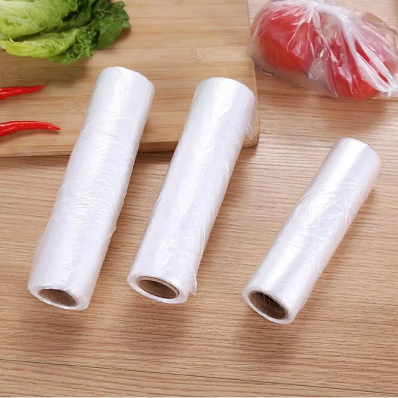 Vegetable Fruit Plastic Freezer Bag Clean Kitchen Food Fresh Bag Roll Disposable Refrigerator