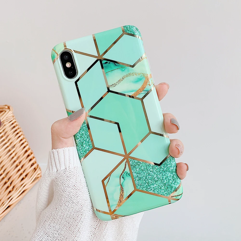 LOVECOM геометрические мраморные чехлы для телефонов iPhone 12 Mini 11 Pro Max XR X XS 7 8 6S Plus