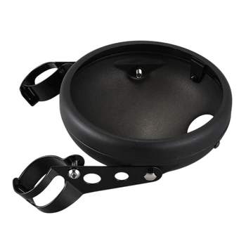 

7 Inch Black Headlight Housing Universal Motorcycle Headlight Mounting Bracket Adjustable LED Headlight Bracket