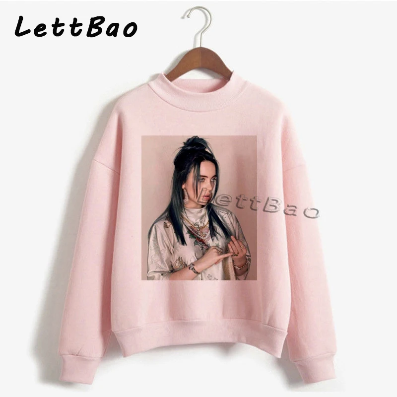 Billie Eilish толстовки свитер уличная Эстетическая Готическая Moletom Feminino Ullzang Harajuku на заказ Женская толстовка Femme 90s
