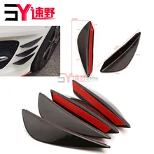 Автомобильный универсальный модифицированный мини воздушный нож струйный Черный Бампер воздушный нож черно-белый с рисунком универсальный модифицированный передний бампер Sp