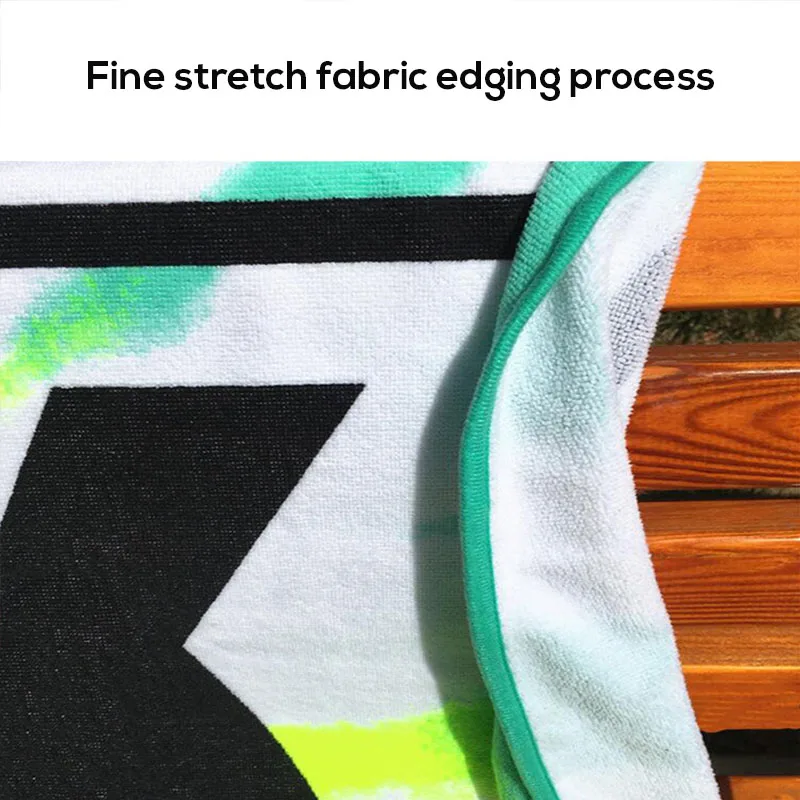 Microfiber Round Beach Towel Beach Mat European and American Style Print Beach Towel Portable Swimming Towel Bath Travel Towels