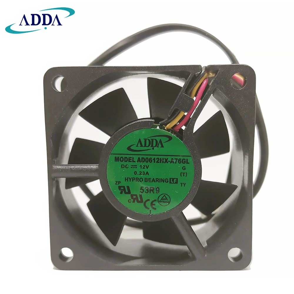 Новый оригинальный для ADDA AD0612HX-A76GL DC 12V 0.23A 60x60x25 мм 3 провод инвертор сервер ПК