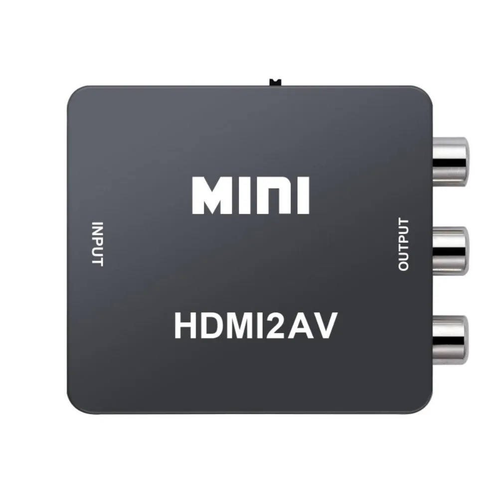 HDMI to RCA AV CVBS Component Converter Scaler 1080P Adapter Cable Box for Monito L/R Video HDMI2AV HD Support NTSC PAL