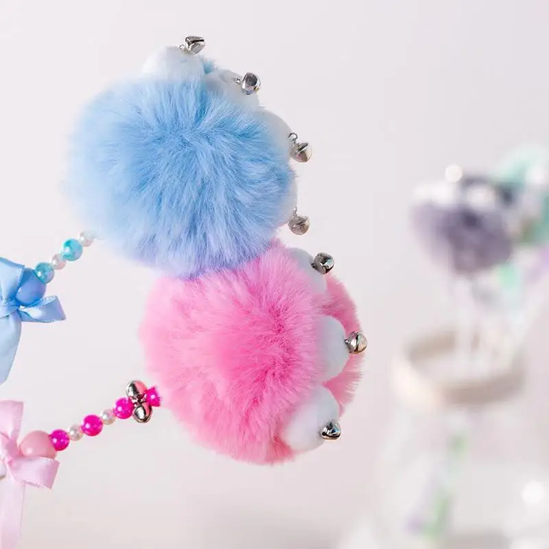 

Interactive cat toy fur ball bell cat paw cat stick fur ball bow cat pet toy