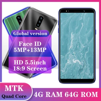 

S20 4GRAM 64GROM Global Version Android Mobile Phones 13MP Camera 5.5" Screen Smartphone Face ID Unlocked Celulars 3G Quad Core