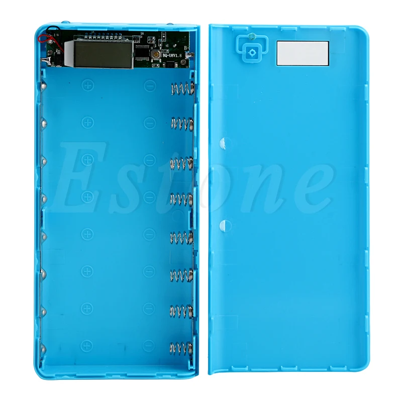 

USB Power Bank Charger Case DIY Pack 8pcs 18650 Battery Holder for Mobile Phone