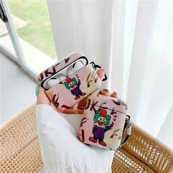 

Anti-break Accessories Bluetooth Headphone Fashion Clown Joker Soft Cover for Apple Airpods 1/2/pro Protective Case