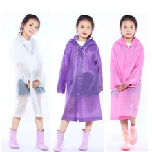 Детские плащи прозрачное матовое дождевик для маленьких девочек и мальчиков водонепроницаемый походный плащ-плащ для детей