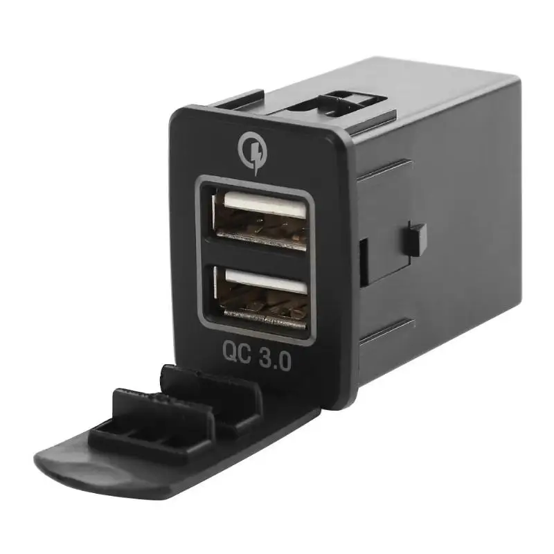 12-24 В 4.8A двойной usb порт автомобильное зарядное устройство авто автомобиль Быстрая зарядка розетка адаптер питания с светодиодный светильник Cargador Coche