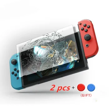 

RETROMAX 2Pcs Glass Screen Protector High Hardness Full 9H For Nintend Switch Anti-scratch NS Console Accessories