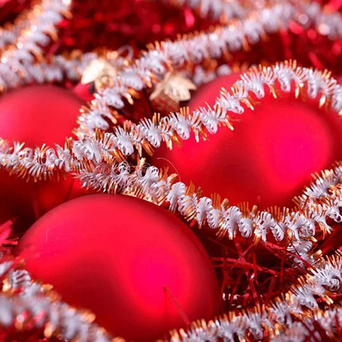 24Pcs Round Christmas Tree Decorations Hanging Home Party Balls Ornament Baubles Gift