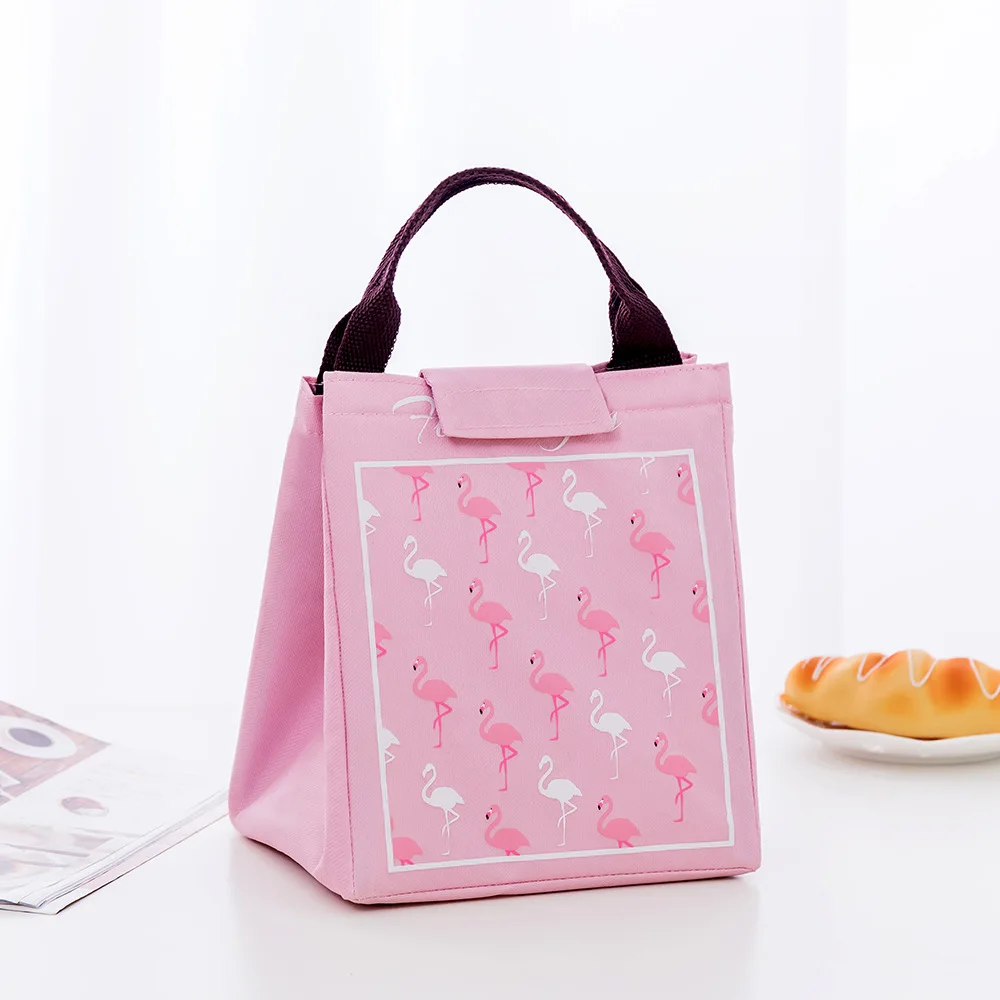Детские термоизоляционный для продуктов сумка Портативный Водонепроницаемый Термальность Оксфордский обед сумки удобно для отдыха стильная футболка с изображением персонажей видеоигр Пикник сумка для хранения - Цвет: Pink