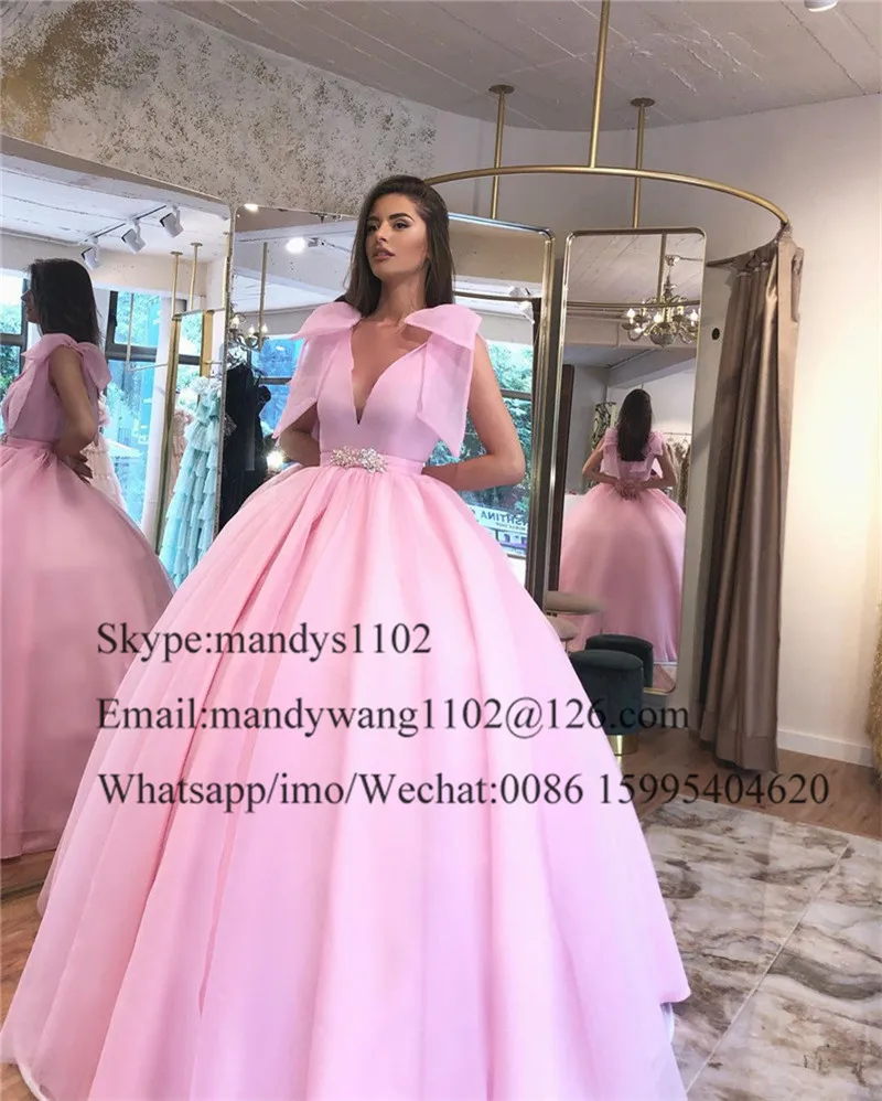 Mbcullyd/розовое фатиновое Пышное Платье длиной, с блестками и кристаллами, Vestido De 15 Anos, плюс размер, Пышное Бальное Платье