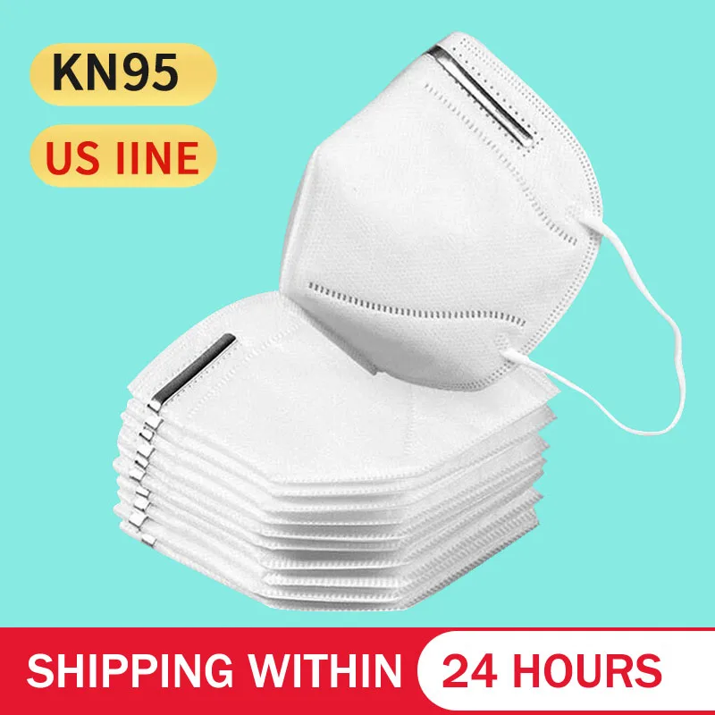 

100PCS N95 Mask CE Certification Mouth Face Mask Dust Anti Infection KN95 Masks PM2.5 Anti-fog Protective Respirator Reusable