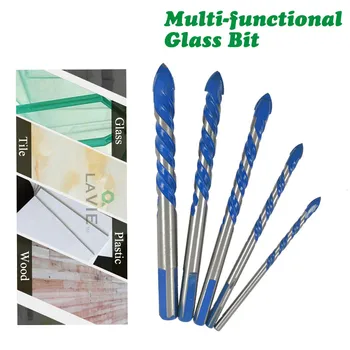

3mm To 12mm Multifunctional Glass Drill Bit Twist Spade Drill Triangle Bits For Ceramic Tile Concrete Glass Marble DB02055