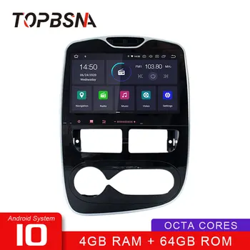 

TOPBSNA Car Radio Player Android 10 For Renault Clio 2011-2018 Multimedia Player WIFI GPS Navigation 4G+64G Stereo Audio RDS DSP