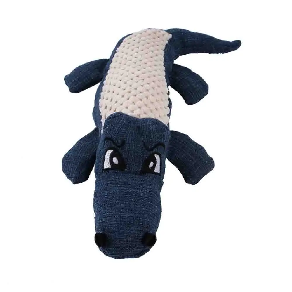 3 цвета игрушки для домашних животных жевательные Stuffed чучела собака вокальный игрушечный крокодил для собак кошек жевательные чирпинг плюшевые игрушки для домашних животных